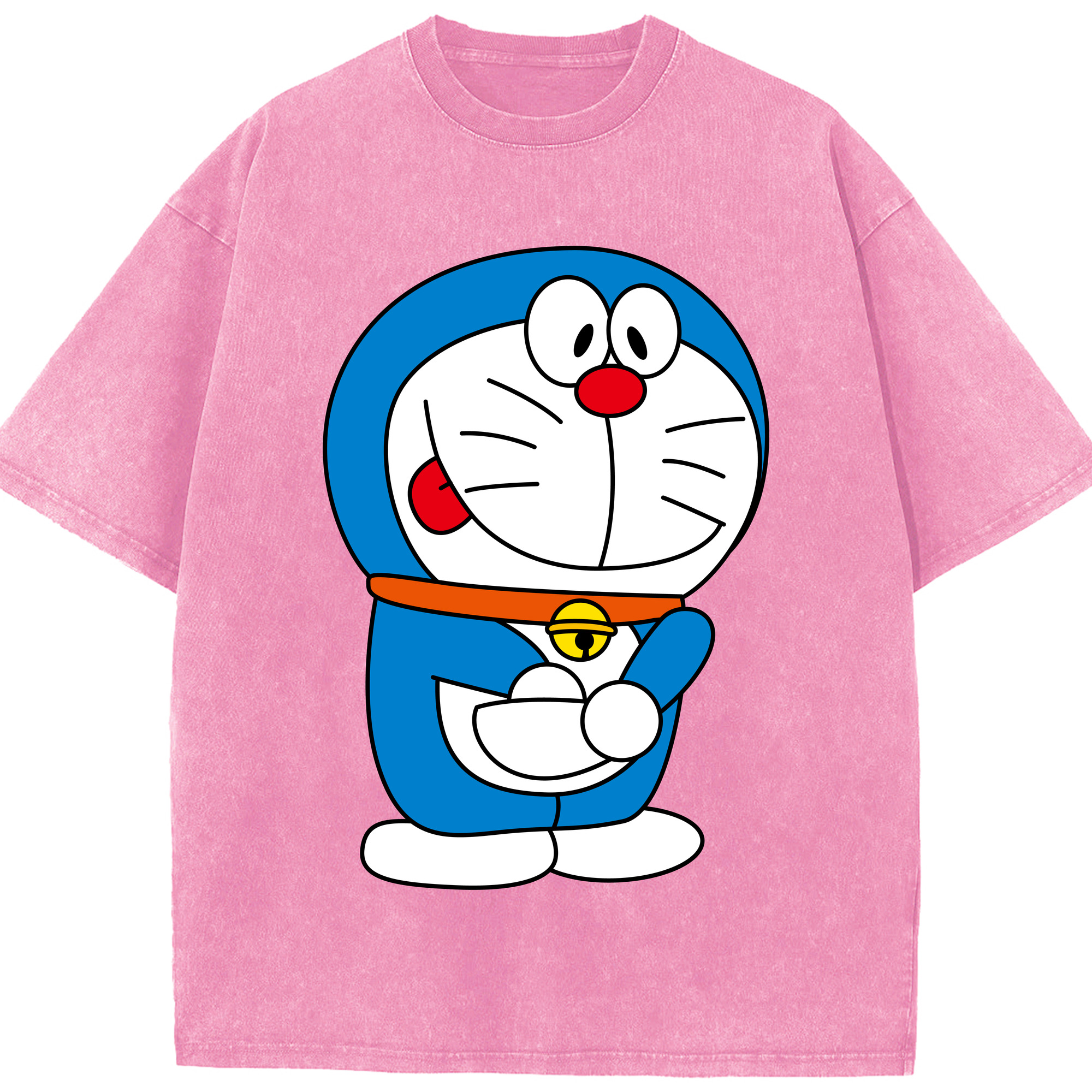 （画像用） ドラえもん Doraemon 綿100% ヴィンテージ風 半袖Tシャツ（フロントプリント）
